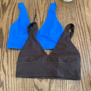 2 Lulu sports bras